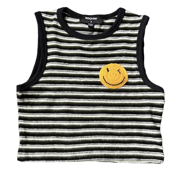 Knit Vest with Smiley Face - Picture 1 of 1